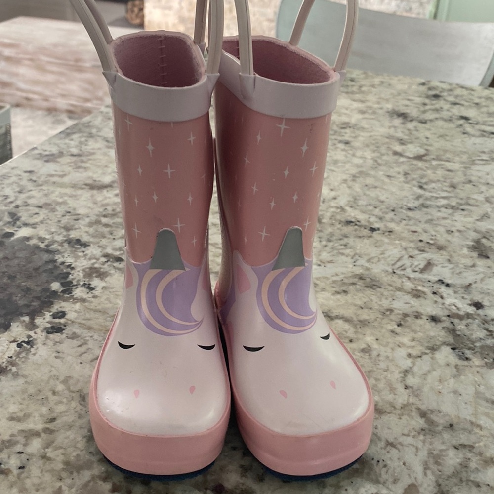 Unicorn rain boots